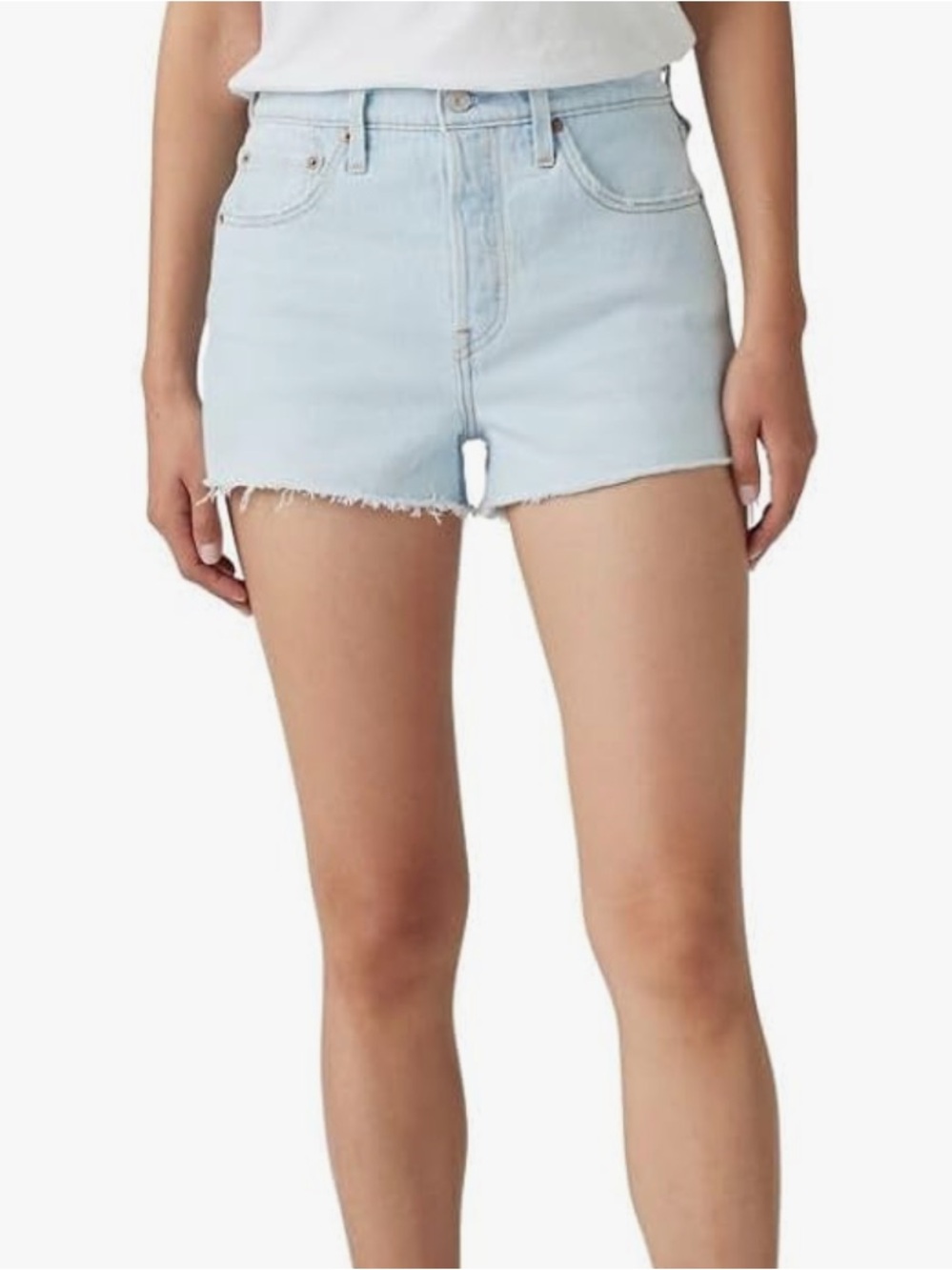 Levi's 501 original High rise denim shorts Light wash